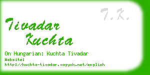 tivadar kuchta business card